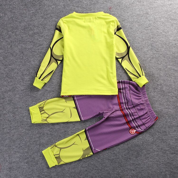 Ropa infantil de primavera y otoño para niños, conjunto de pijama de 2 piezas para fiesta de Halloween, traje de casa con forma de héroe_voghion.com