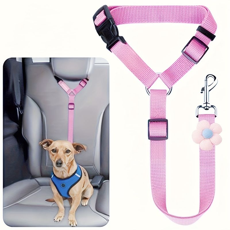 Coleira retrátil para apoio de cabeça de carro, coleira para cães e gatos, suprimentos para animais de estimação, segurança com anel_voghion.com
