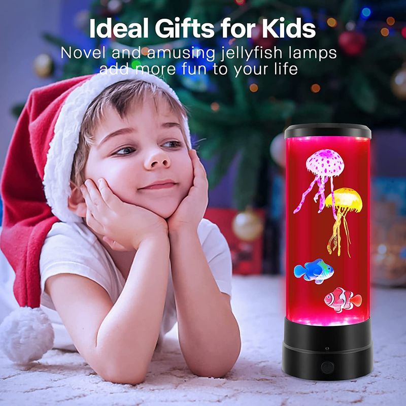Lampă cu lavă pentru meduze, lumină pentru acvariu cu meduze care schimbă culoarea cu telecomandă, lumină pentru dormit, decor pentru cameră, relaxare, cadouri de aniversare de Crăciun_voghion.com