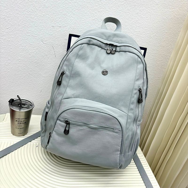 Zaino da donna, nuovo, ultraleggero, impermeabile, in tessuto di nylon da paracadute, grande capacità, borsa a soffietto, moda di nicchia_voghion.com