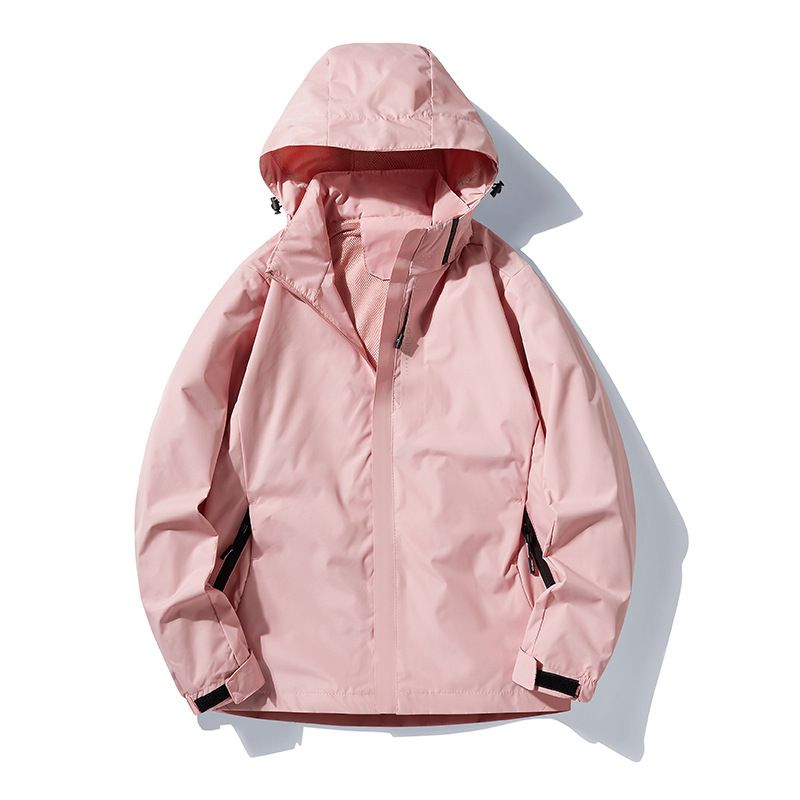 Nuovi modelli da uomo per l'outdoor, primavera e autunno, strato singolo, cappuccio staccabile, impermeabile, antivento, traspirante, marchio alla moda, sottile_voghion.com