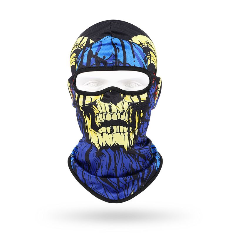Mascarilla de calavera transpirable de secado rápido para hombres y mujeres, para ciclismo al aire libre, con protección solar personalizada._voghion.com