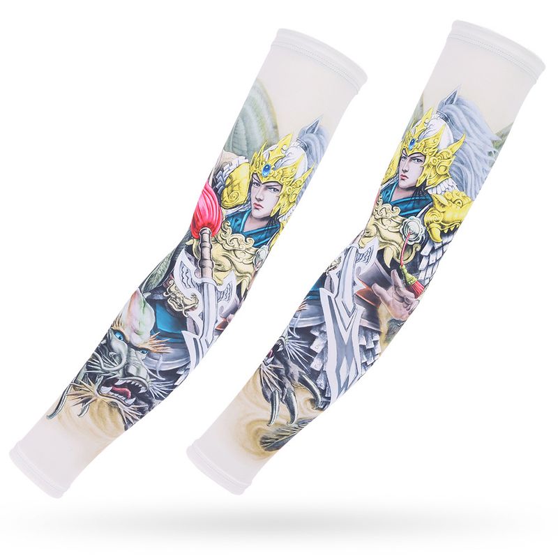 Eisseide Sonnenschutz Outdoor Radfahren Tattoo Guards für Männer und Frauen Fahr Ärmel Angeln Arm Abdeckungen_voghion.com