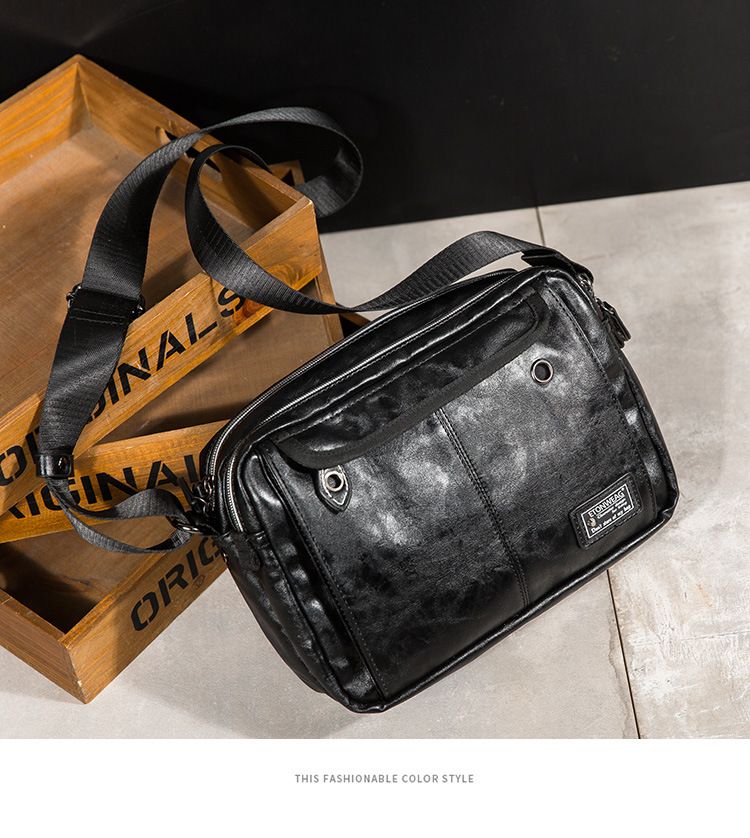 Férfi válltáska, alkalmi divatos táska, átlós válltáska, vízálló, nagy kapacitású_voghion.com