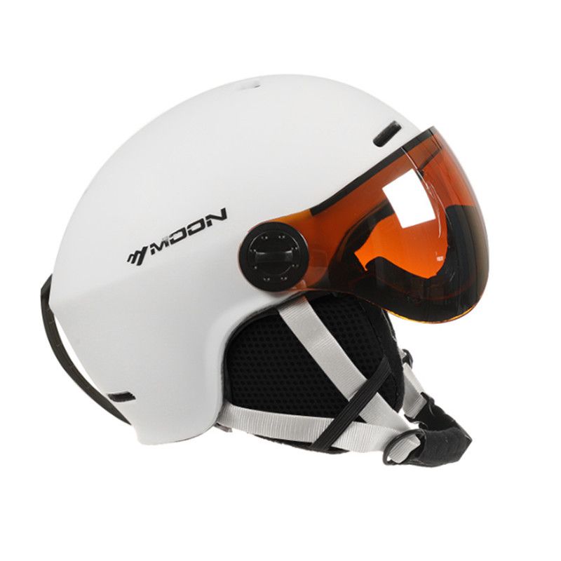 Casque de ski intégré, léger, respirant, unisexe, simple ou double, avec miroir coupe-vent, casque de neige chaud, bonnet de ski_voghion.com