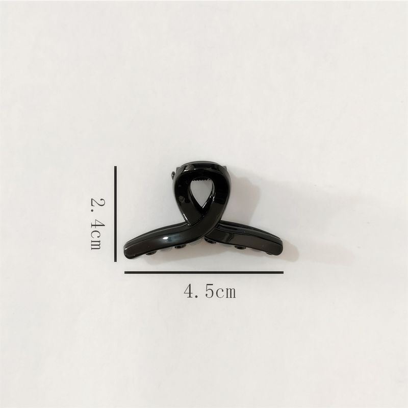 Schwarze Buchstaben, kleine Kratz-Haarspangen, 4 cm, Pony, Blumenband, DIY-Haarspangen_voghion.com