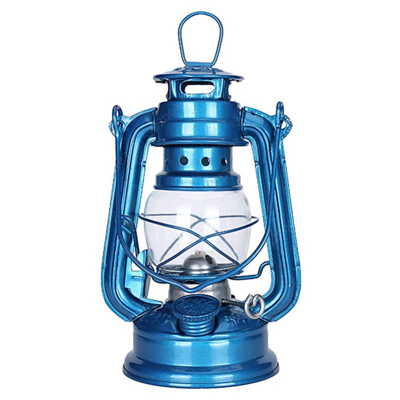 Metalen kerosinelantaarn, vintage oliebrandende lantaarn, orkaantafellamp met handvat voor op de camping, thuis, patio_voghion.com