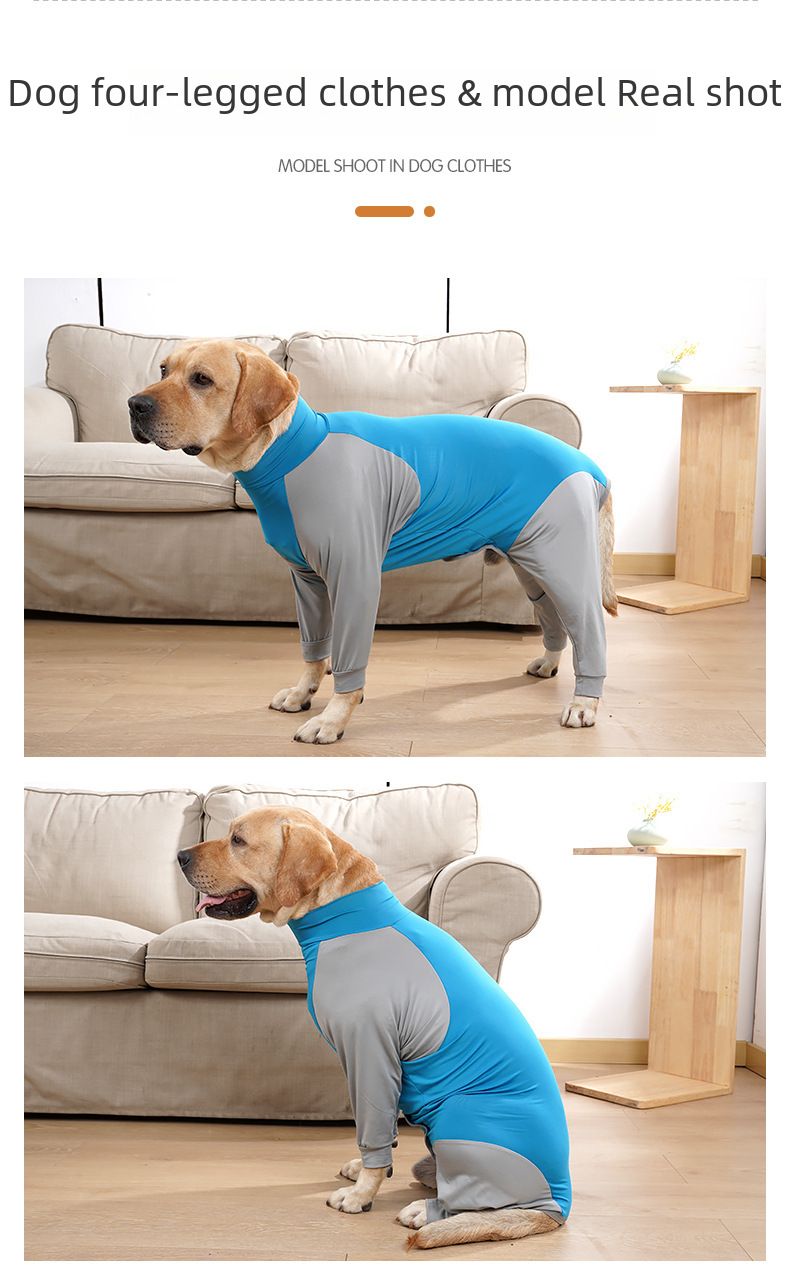 Vêtements pour gros chiens transfrontaliers Vêtements d'été tout compris résistants aux poils Vêtements à quatre pattes Vêtements de rééducation pour animaux de compagnie Vêtements pour chiens moyens et grands_voghion.com