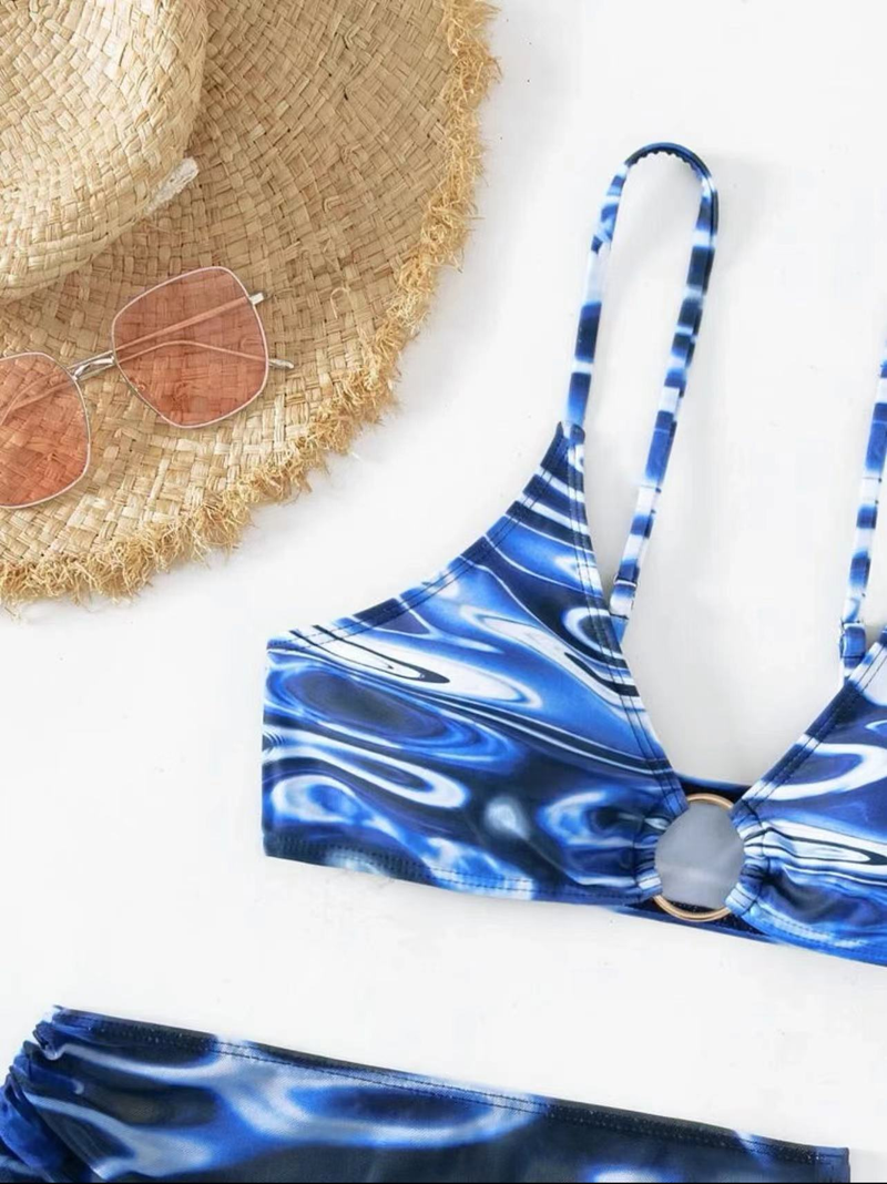 Maillot de bain sexy trois pièces cerceau maillot de bain bikini pour femme_voghion.com