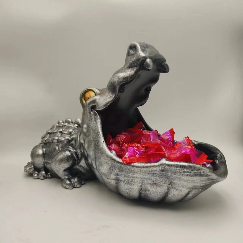 Nordic Entryway Cabinet Ornament Crocodile Animal Craft Personalized Key Candy Storage Living Room Decoration_voghion.com