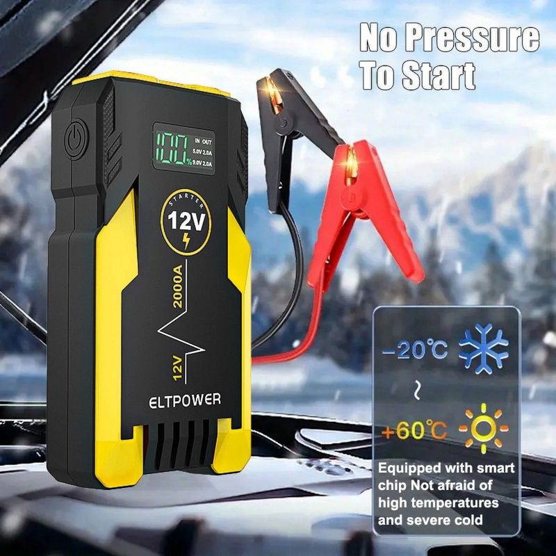 ET05 2000A Car Portable Jump Starter,Yellow_voghion.com