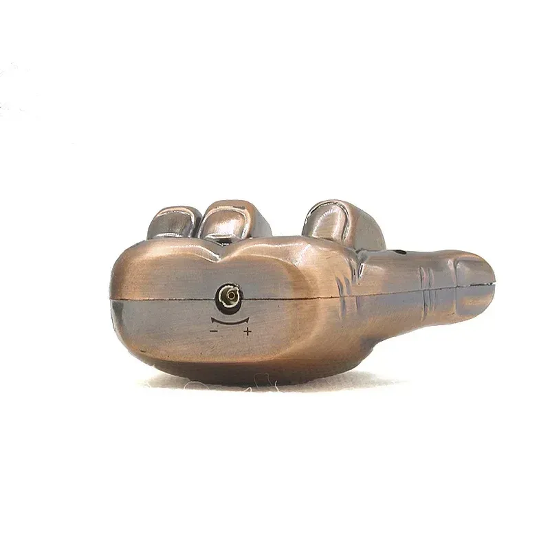 Funny Middle Finger Torch Lighter With Fuk You Voice Windproof Jet Flame Lighters Smoking Accessories Refillable Butane Lighter_voghion.com