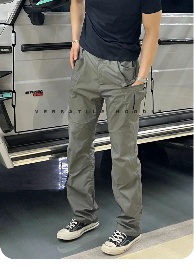 Tactical Cargo Pants For Men – Military-Inspired Utility Work Pants With Multi-Pockets (Straight Fit, 100% Cotton, DWR Coating For All-Weather Wear)_voghion.com