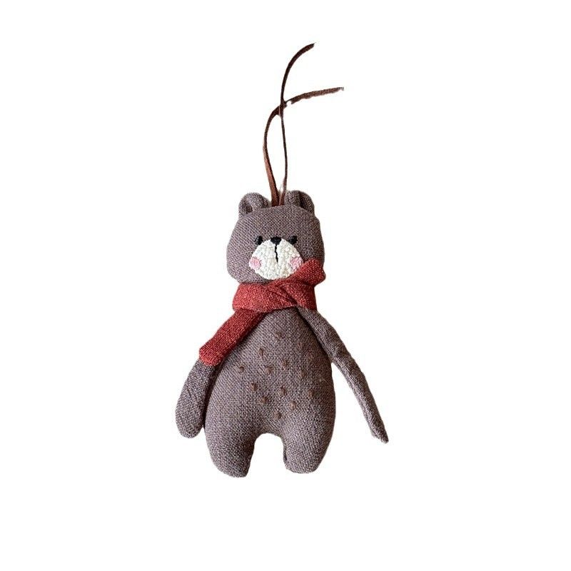 Cartoon Panda schattige pluche ketting voor vrouwen veelzijdige niche meisjes tas accessoires trui ketting modieus elegant_voghion.com