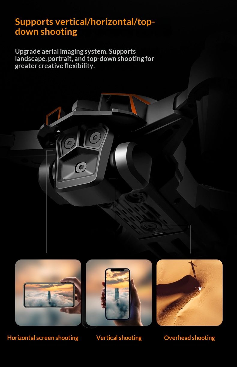 Hold Cross-Border New Product K12Max Brushless Quadcopter Screen-Control Remote Control Aircraft HD Real-Time Aerial_voghion.com