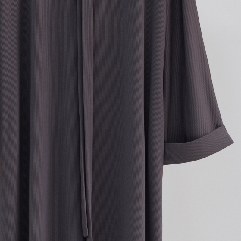 Abito da donna alla moda per tutti i giorni, tinta unita_voghion.com
