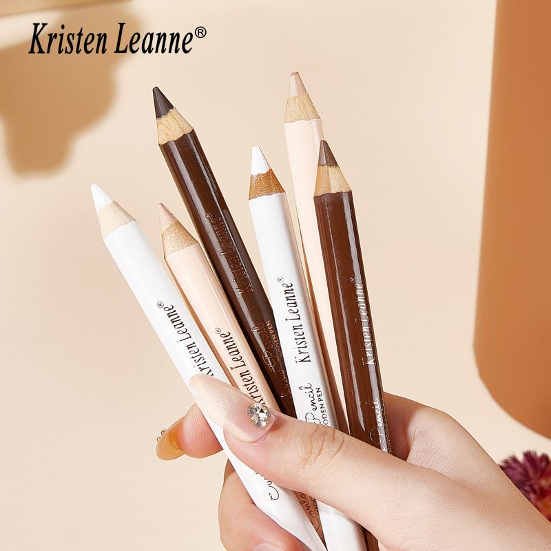 KAŞ Yüksek Maliyet Performans Pratik Kapatıcı Eyeliner Dayanıklı Su Geçirmez Kaş Kalemi 3 Set_voghion.com