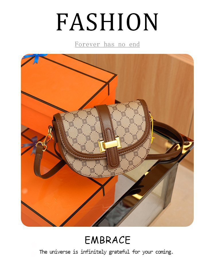 Bolso de mujer 2023 nuevo bolso de sillín bolso de hombro de marea bolso pequeño bolso cruzado de mujer_voghion.com