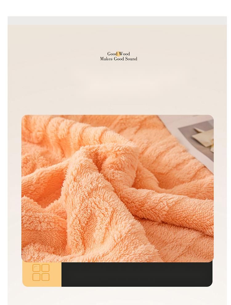 2025 Letter Pattern Taffeta Lamb Wool Thickened Multi-Functional Autumn Winter Throw Double-Sided Fleece Solid Color Nap_voghion.com