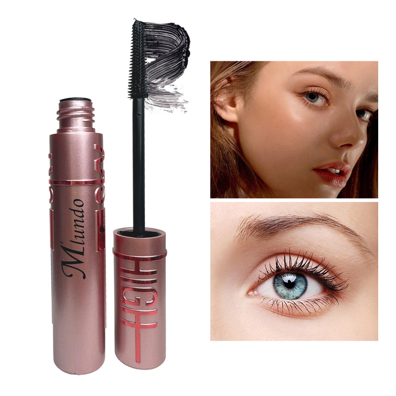 Mlundo film rich waterproof thick fiber long curling silicone brush head 4D eye black_voghion.com