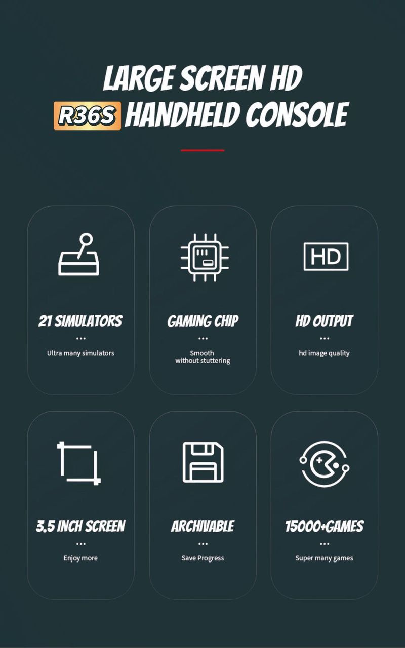 R36S Retro Handheld Game Console With Open-Source Linux OS, Supports GBA/FC/PS1/PSP Games, Portable Gaming Device_voghion.com