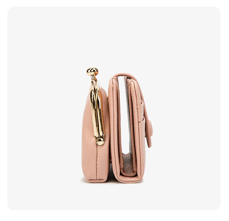 Trendy Multi-function Folding Student Coin Purse Women's Credit Card Storage Bag Short Purse Women's Advanced Sense_voghion.com