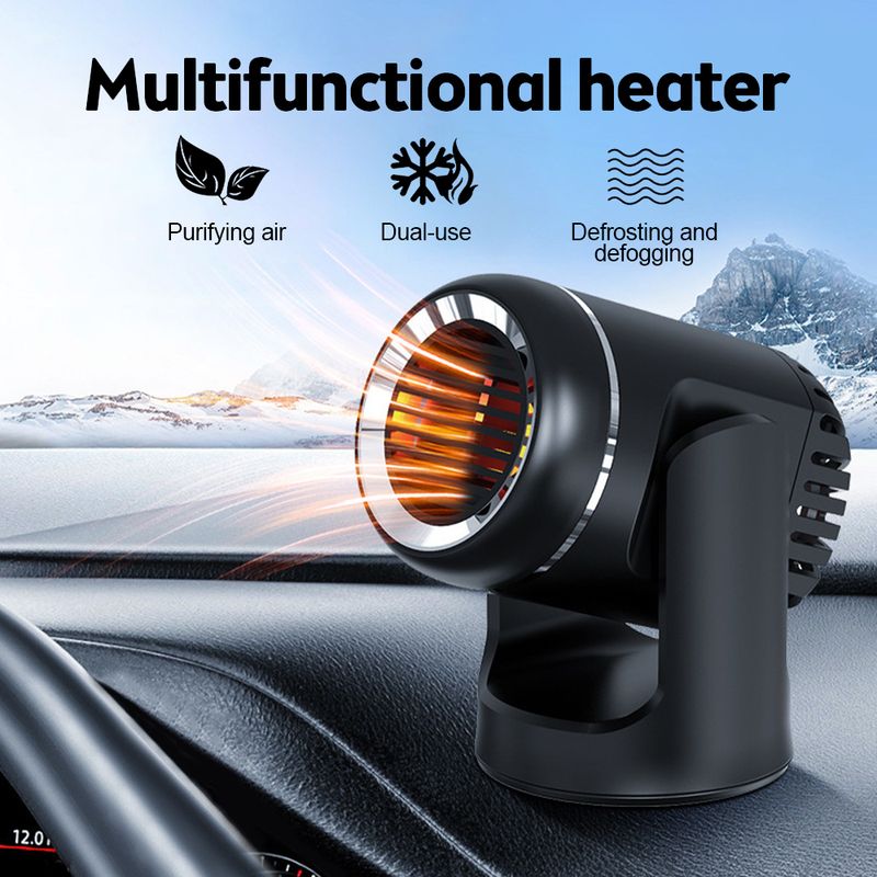 Mini Electric 12v Heater Defroster For Car 2V/130W Fast Heating Quickly Defrost Deer Demister Auto Heat Dryer_voghion.com