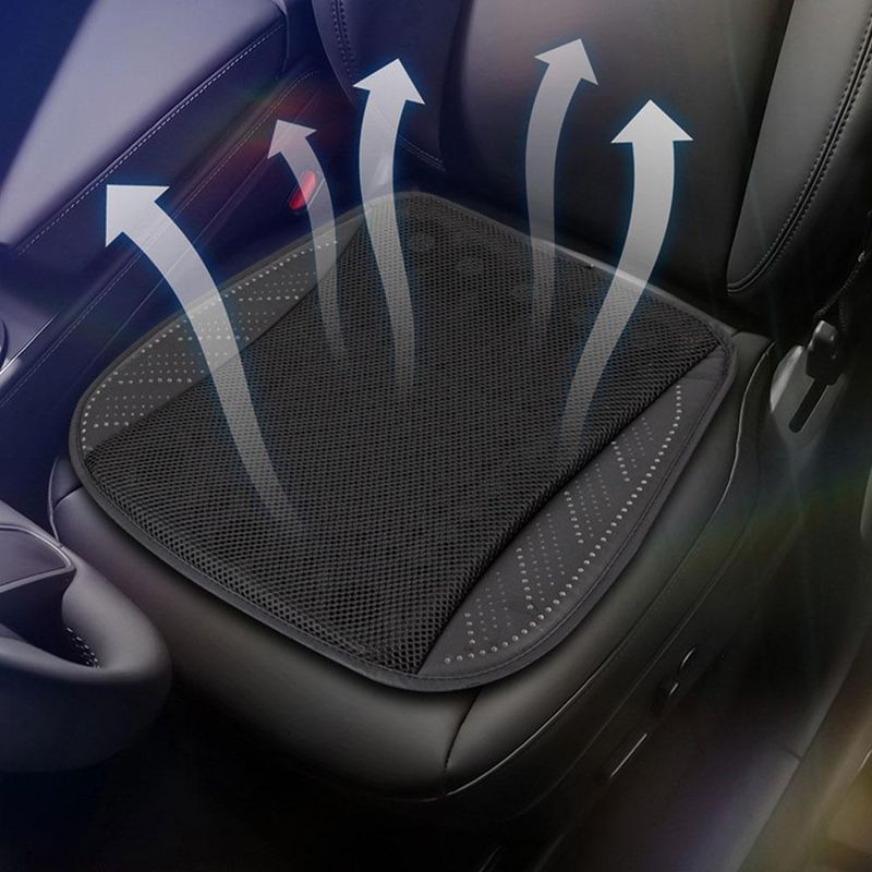 General Motors Cool Ventiléiert, Atmungsaktiv an Hëtztofleedung, Heem USB Ventilator Sëtzkëssen, Auto Äis Seid Killpad_voghion.com