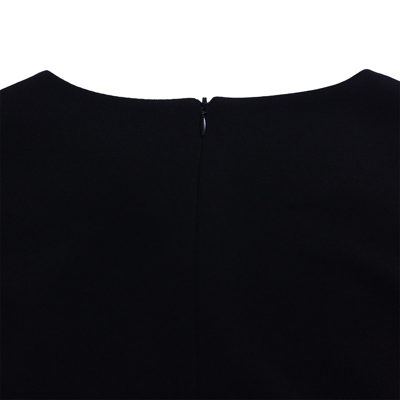 Women's fashion temperament color matching strap pleated skirt elegant_voghion.com