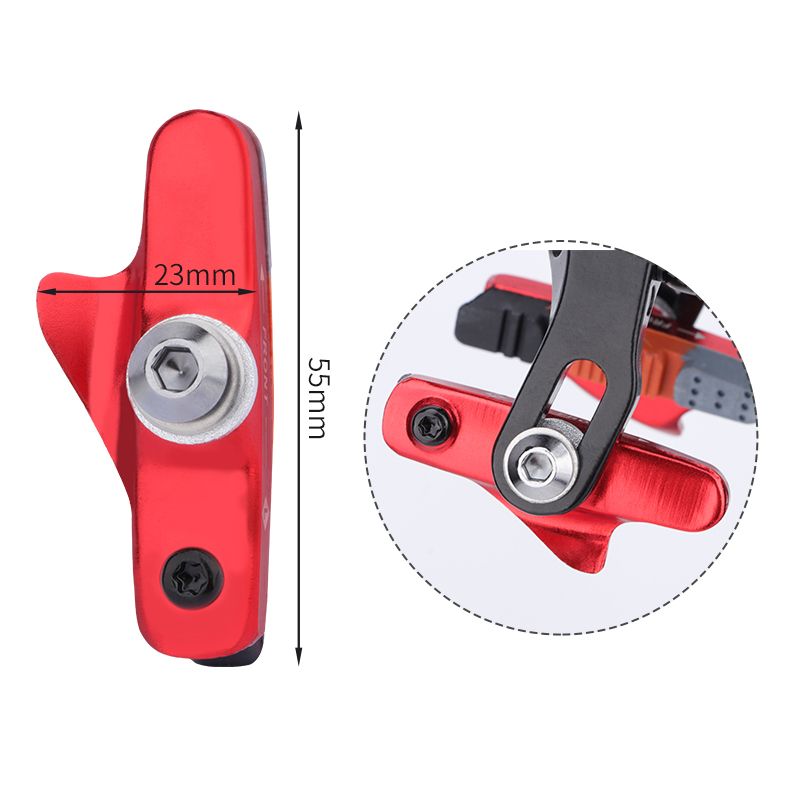 MEROCA Road Bike Shoes V-brake Pad With Mud Trough Silent Aluminum Alloy Rim C Brake Pads Rubber Sheet Bicycle Parts_voghion.com