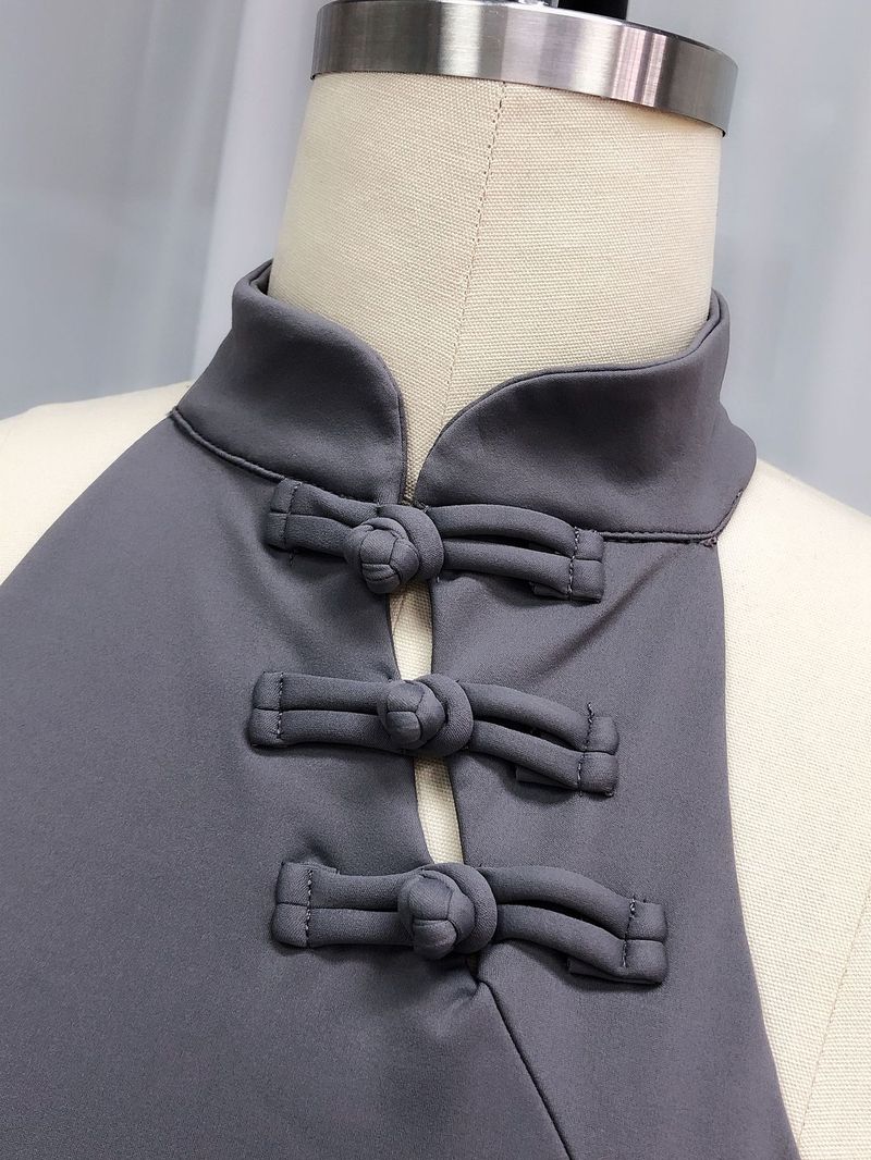 Backless Halter Neck Bowknot Sports Yoga Vest Brushed High Elastic Hip-Showing Fitness Training Pants Set_voghion.com