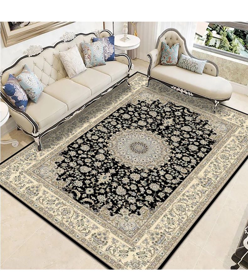 Light luxury living room carpet retro Persian bedroom bedside blanket home ethnic style coffee table floor mat sofa blanket_voghion.com