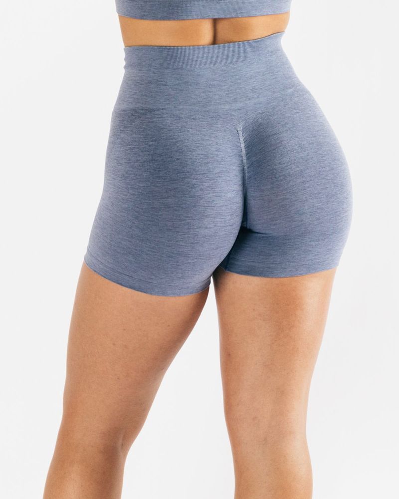 Side Jacquard Seamless Fitness Snowflake Color Yoga Shorts_voghion.com