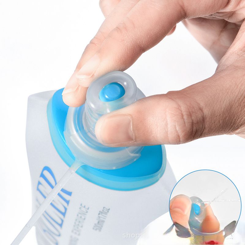 NEWBOLER Outdoor-Sport-Weichflasche, faltbar, für Trailrunning, Wandern, Marathon, spezieller praktischer Wasserbeutel_voghion.com