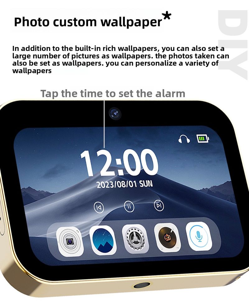 【Haute qualité】 D6 Caméra intelligente à trois caméras CCD HD pour films et musiques numériques, écran tactile, caméscope compact pour étudiants_voghion.com