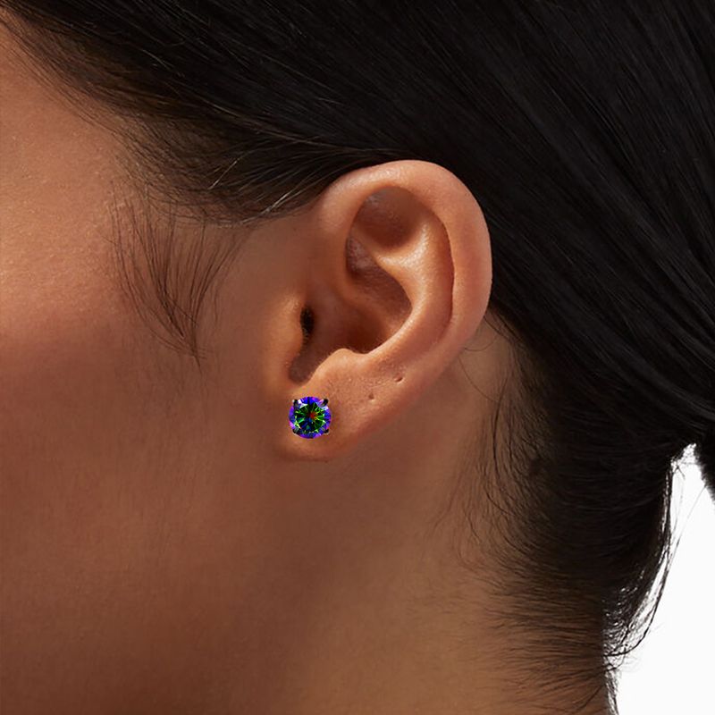 Orecchini a forma di garofano in acciaio inossidabile anallergico con base piatta_voghion.com