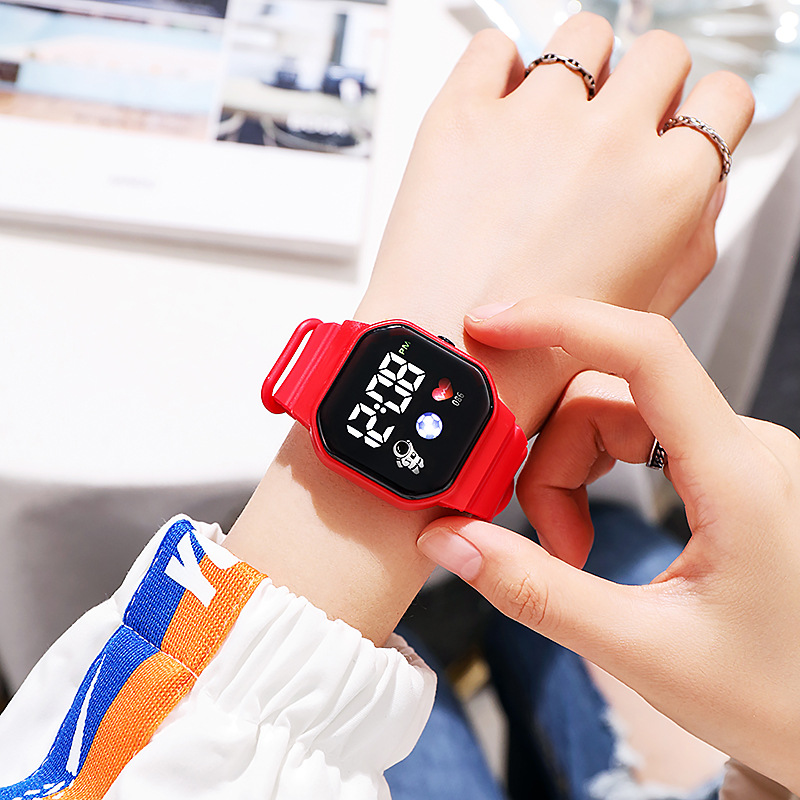 Unicorn Waterproof LED Tech-Sense For Women Ins High-Value Student Party Multi-Functional Electronic Watch_voghion.com