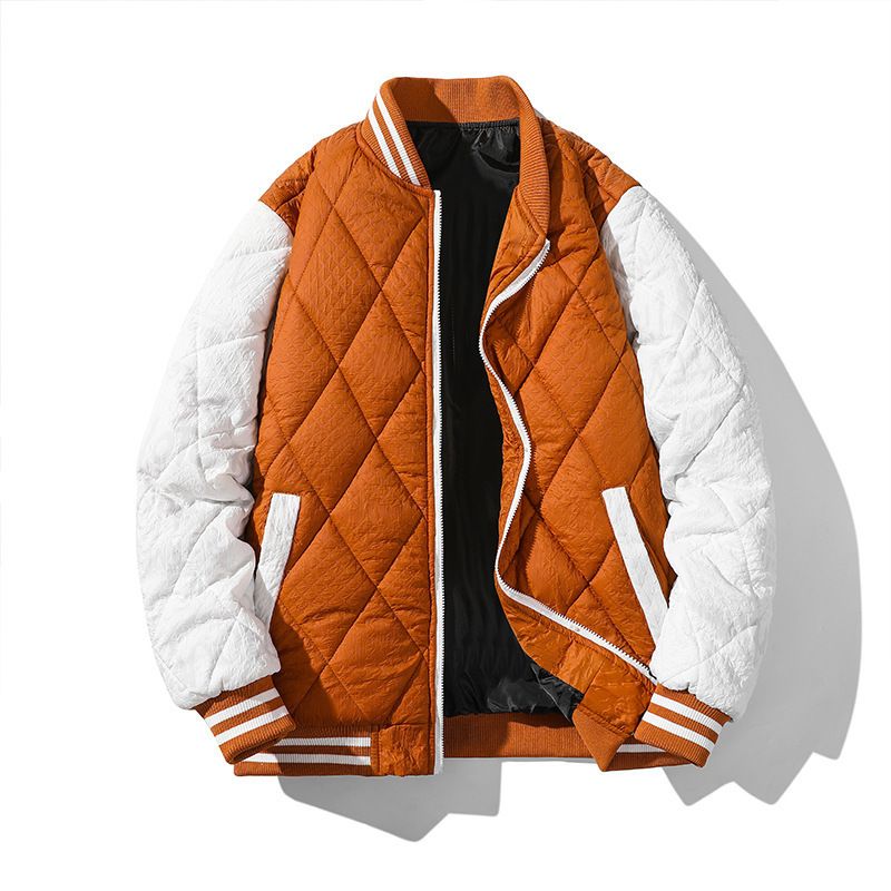 2024 Nowa kurtka baseballowa Vipshop Exclusive Second Edition Running Cotton Padded Color Block Patchwork Modna męska_voghion.com