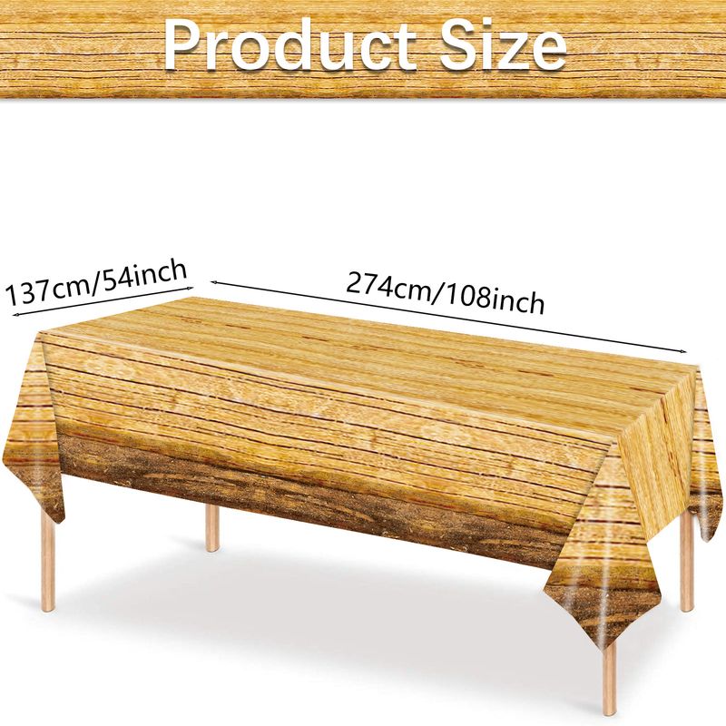 Easter Day Original Wood Grain Party Tableware Lumberjack Camping Hunting Theme Decoration Disposable Paper Plate Towel Tablecloth Set_voghion.com