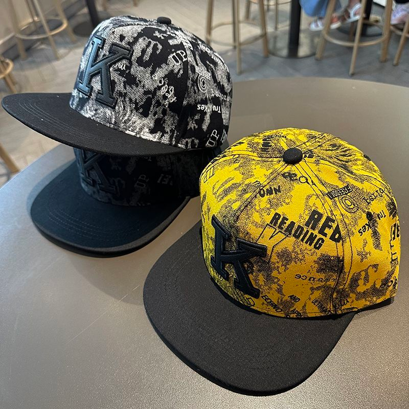 Pălărie bărbătească de primăvară și toamnă, plată, cu circumferință mare a capului, cu boruri largi, stil baseball, student, street dance, hip-hop_voghion.com