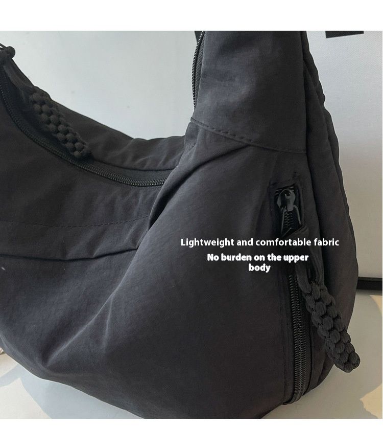 Borsa a tracolla da donna in tessuto di nylon, nuova borsa estiva, grande capacità, versatile, design di nicchia, tracolla singola, stile gnocco_voghion.com