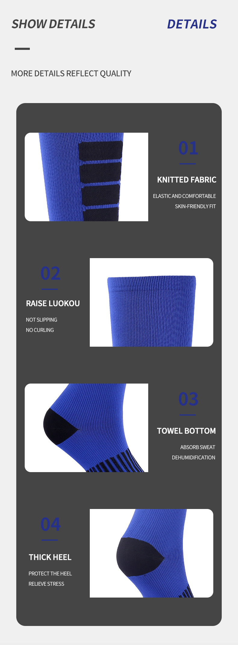 Compression socks colorful striped long compression socks fitness sports running and cycling socks_voghion.com