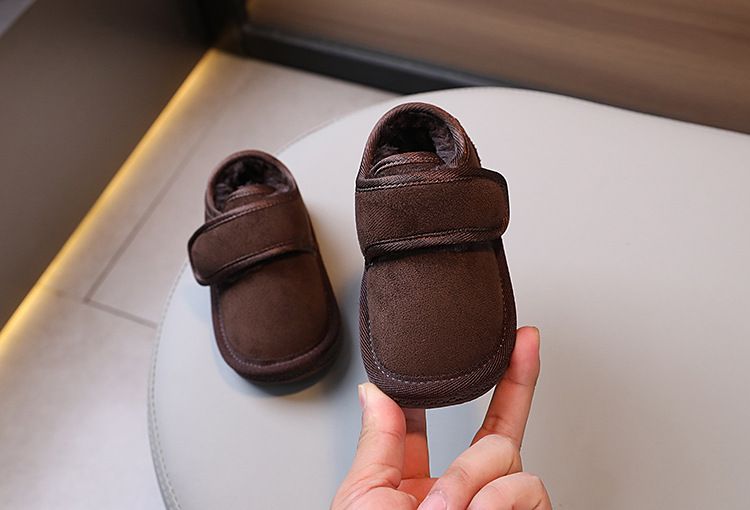 Botas de felpa para niños, zapatos grandes de algodón para la nieve para niñas, zapatos de invierno_voghion.com