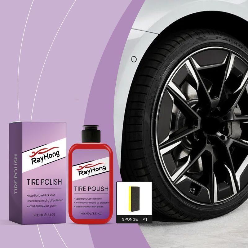 Rayhong Automobile Tire Polishing Paste, Tire Cleaning, Rust Removal, Polishing, Brightening And Anti-Stain Wheel Retreading Paste_voghion.com