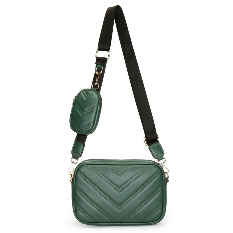 Borsa a tracolla singola in pelle alla moda per donna con portamonete e portacellulare staccabili_voghion.com