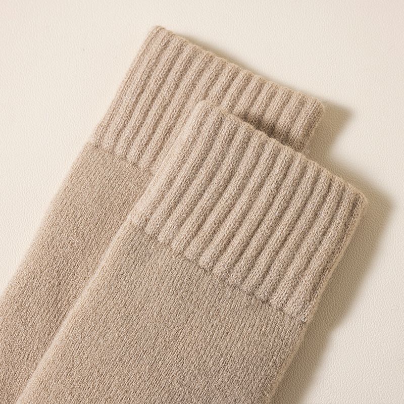 Calzini spazzolati allargati e allungati da uomo, calzini spessi e caldi in spugna sopra il ginocchio, calzini alti fino al ginocchio, calzini al polpaccio di grandi dimensioni_voghion.com