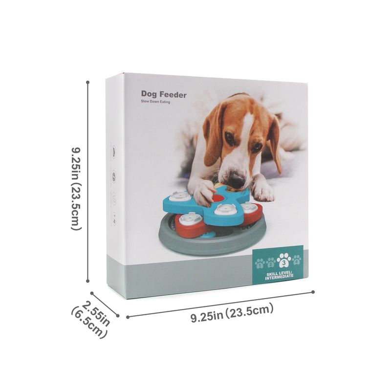 Haustierspielzeug für Katzen und Hunde, interaktiver Futternapf mit Fressbremse, aus PP-Material, Direktvertrieb ab Werk, grenzüberschreitend_voghion.com