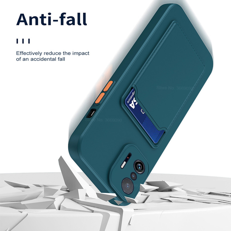 Quadratischer Kartensteckplatzhalter, weiche Silikon-Rückseitenabdeckungen für Xiaomi 11T Pro mi11t mi 11t 11tpro xiomi 11 t_voghion.com