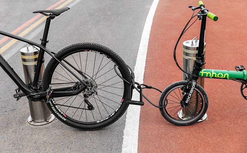 Lucchetto per bici ROCKBROS con combinazione + cavo di sicurezza ad alte prestazioni in acciaio MTB_voghion.com