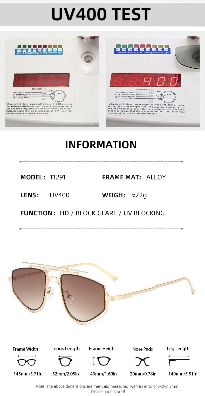Sunglasses New Style High End Face Showing Small Large Frame Suitable For Square And Round Faces And UV Protection For Men And Women_voghion.com